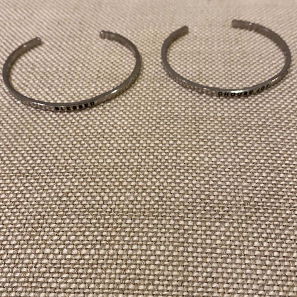MantraBand Blessed and Choose Joy.